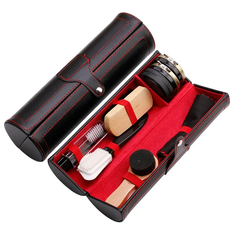 Sneaker Care Accessories - プロの靴ケアキットクイックポリッシュレザーシューズブラシクリーニングセットブーツスニーカー用の光沢のあるクリーンツールを維持