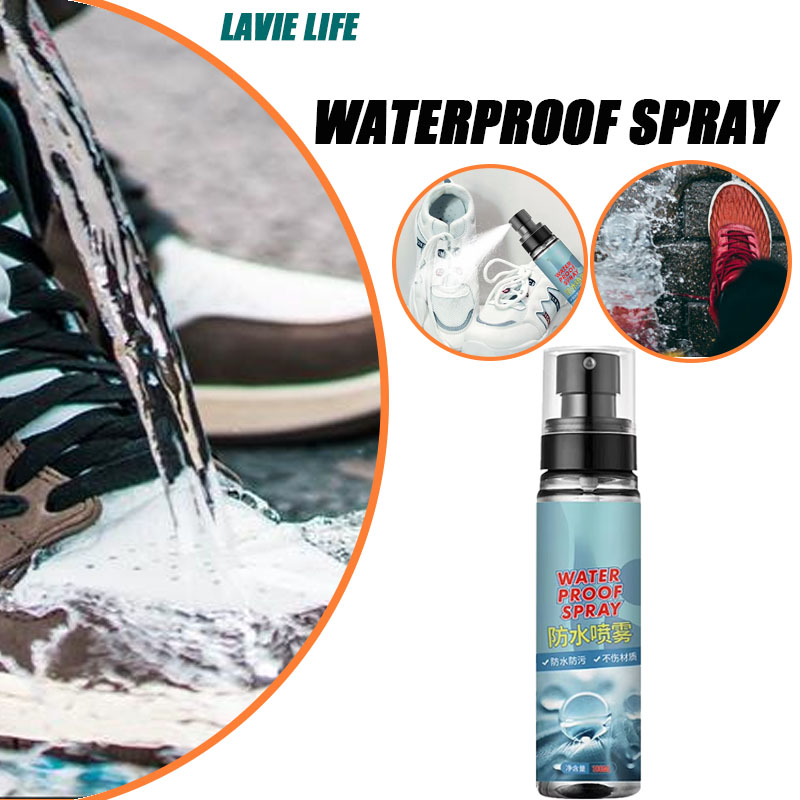 Sneaker Protector Spray - 100 ミリリットル防水スプレー靴防雨防汚スプレー自動撥水コーティング剤耐久性のある保護 LAVIE LIFE