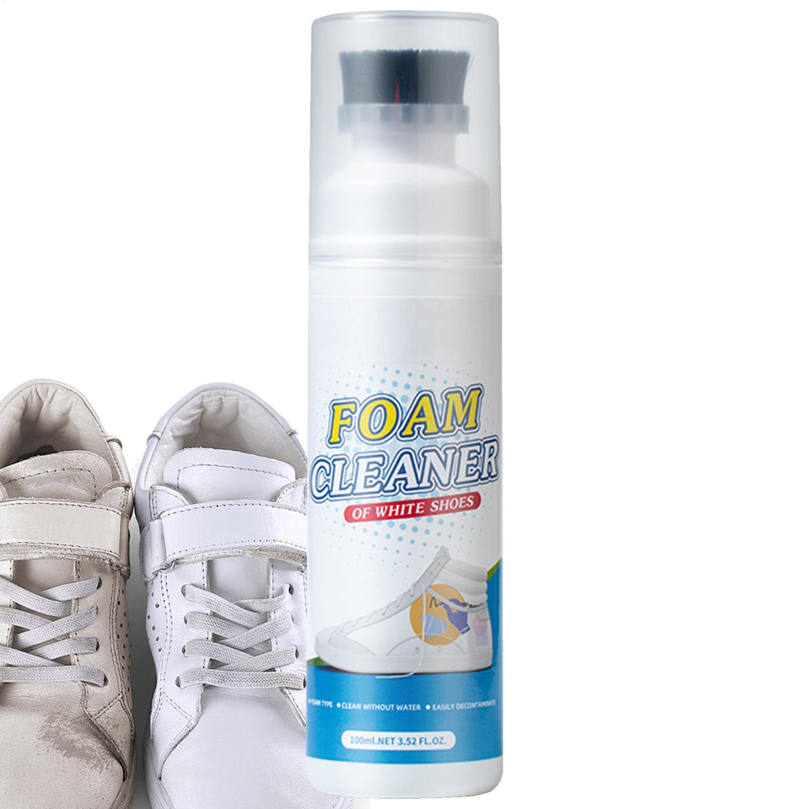 Sneaker Care Spray - 100ml スニーカークリーナー フォームクリーナー 白い靴、ブーツ、キャンバスの汚れ落としスプレー 汚れ、油汚れ、黄ばみを除去
