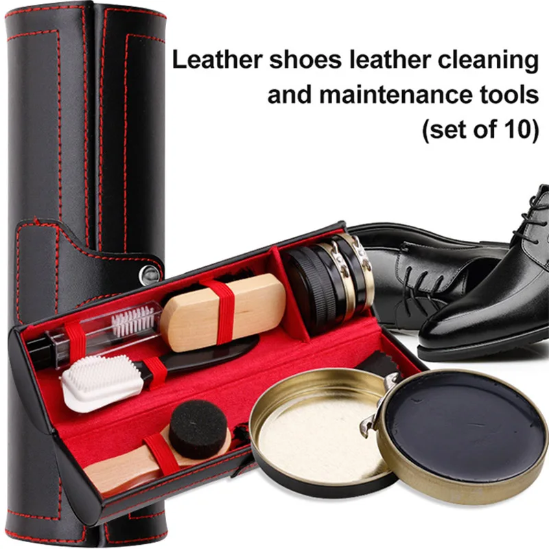 プロの靴ケアキットクイックポリッシュレザーシューズブラシクリ - Sneaker Care Accessories のレビューと価格