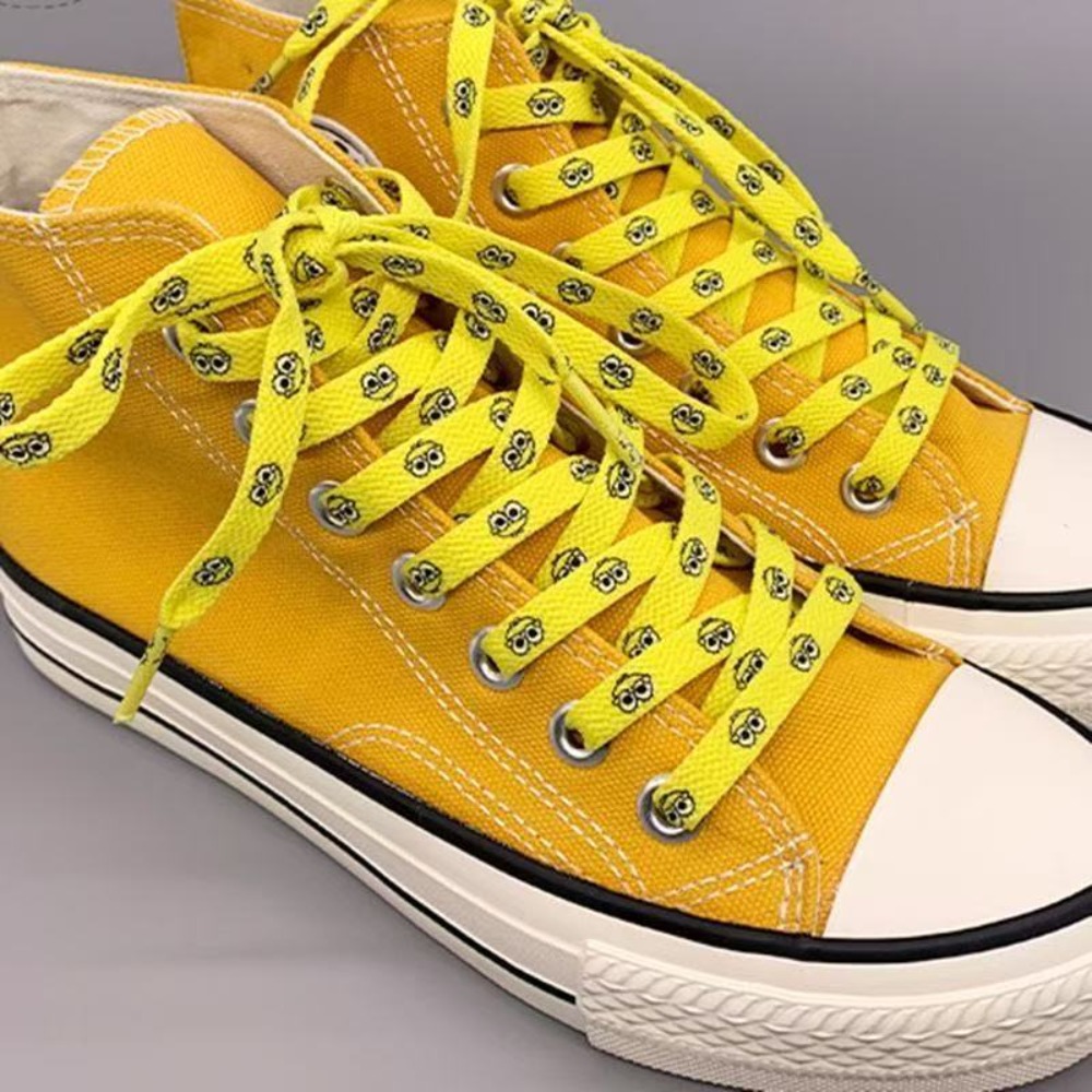 かわいいスポンジボブの靴ひも、ピンク、イエロー、ブルー、12 - Sneaker Care Accessories のレビューと価格